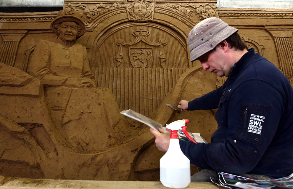 1328 Выставка песочных скульптур на дюне Тоттори