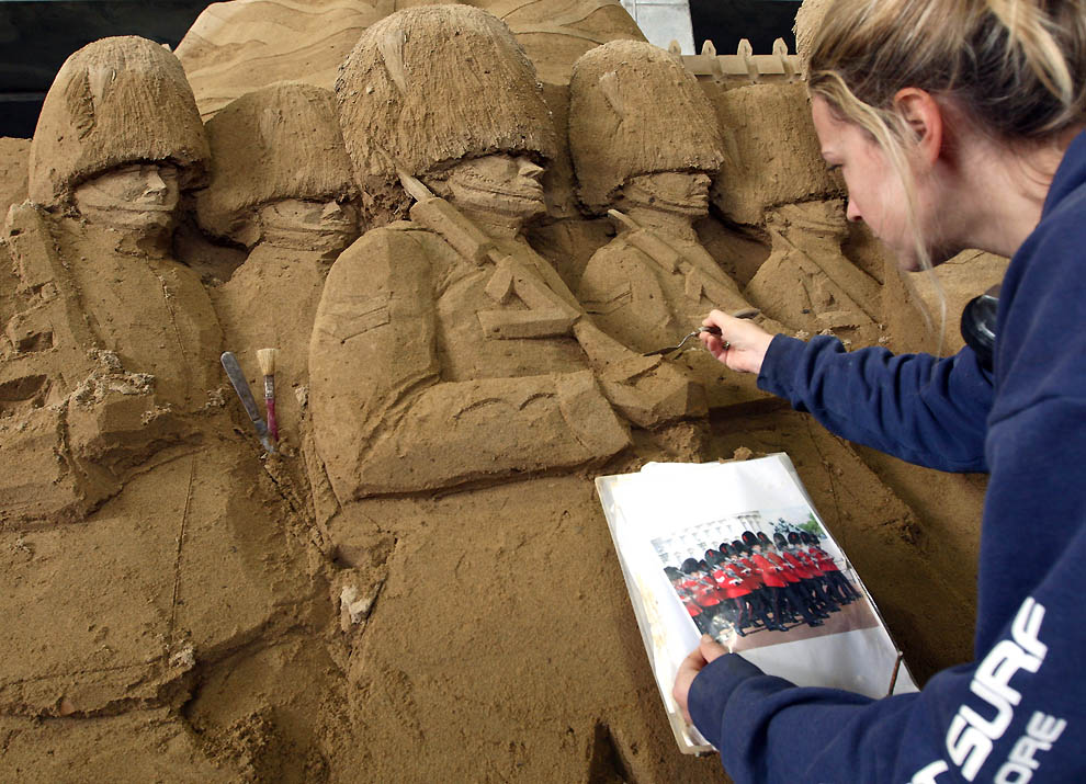 358 Выставка песочных скульптур на дюне Тоттори