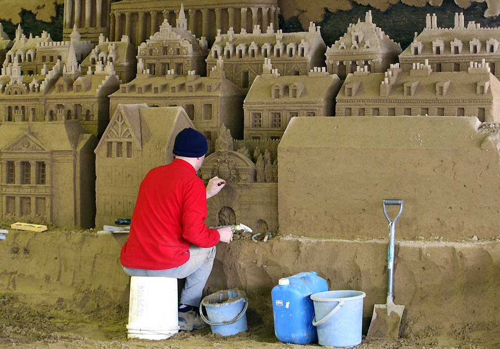 632 Выставка песочных скульптур на дюне Тоттори