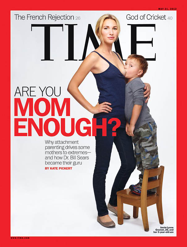 Журнал Time шокировал публику обложкой с кормящей матерью 