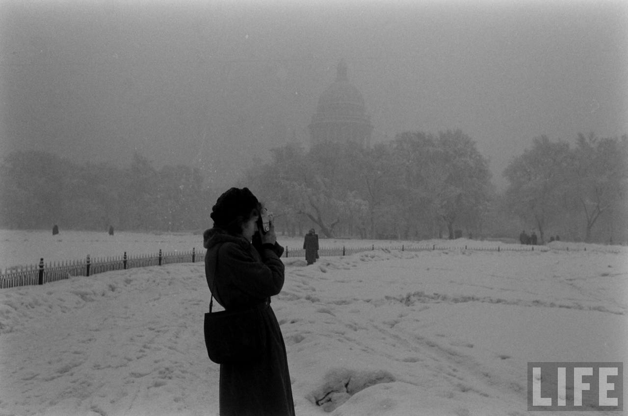amer12 Американские туристы в Ленинграде зимой 1955 1956 гг.