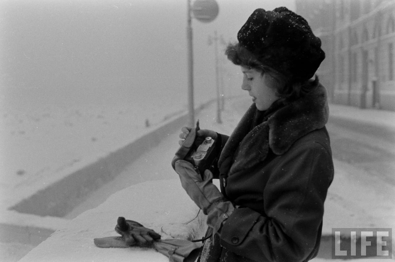 amer13 Американские туристы в Ленинграде зимой 1955 1956 гг.