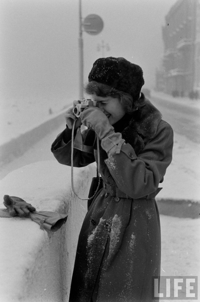 amer14 Американские туристы в Ленинграде зимой 1955 1956 гг.