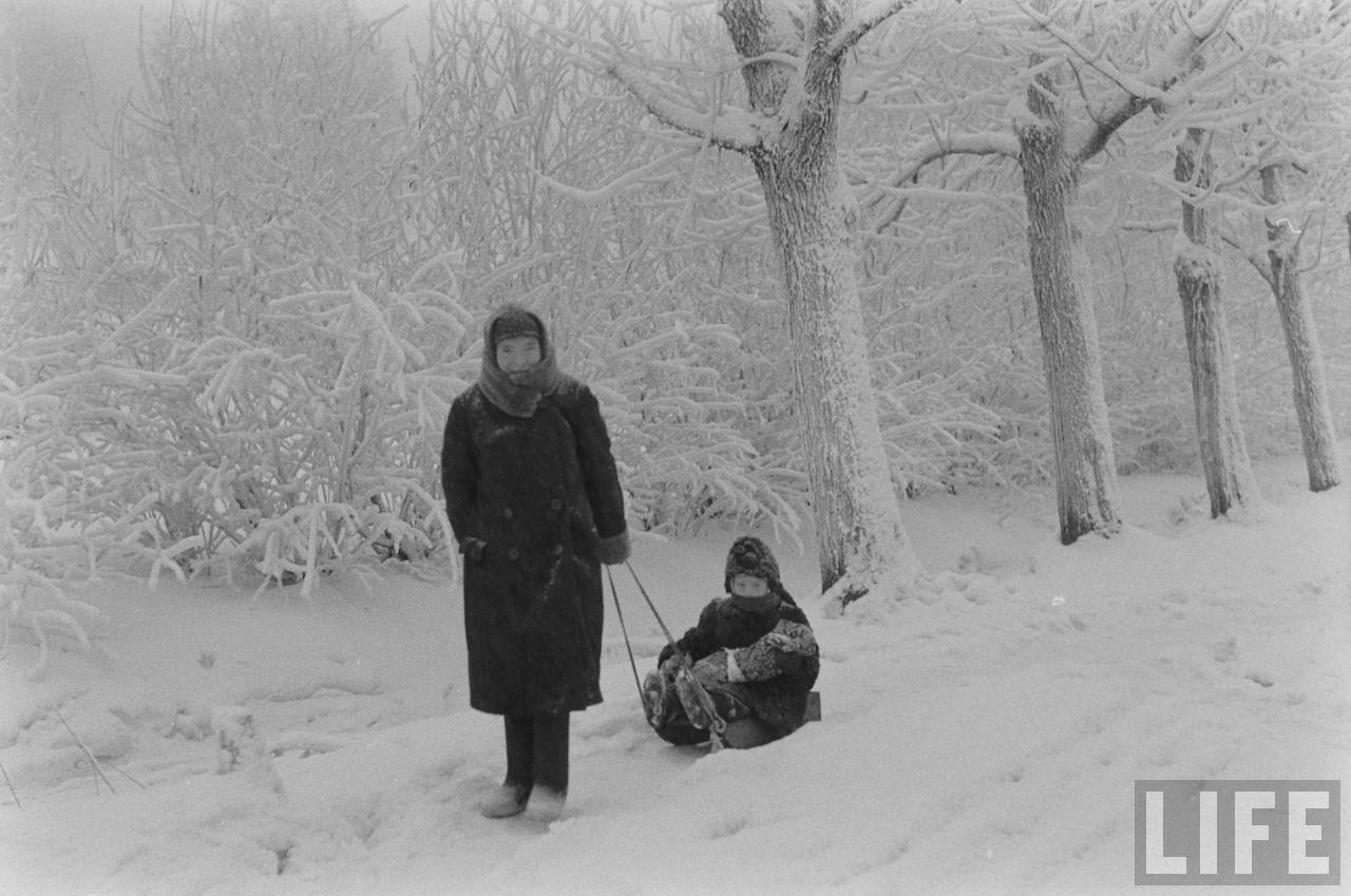 amer33 Американские туристы в Ленинграде зимой 1955 1956 гг.