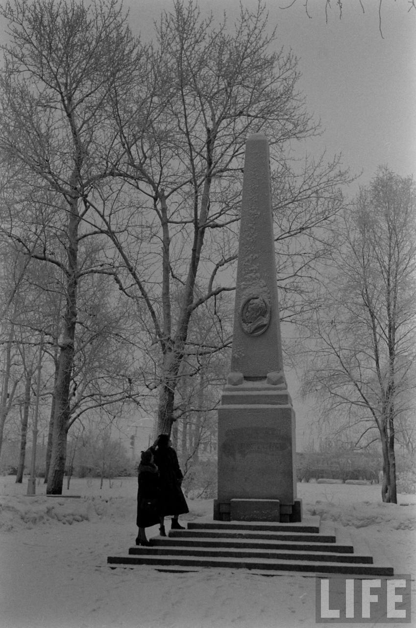 amer43 Американские туристы в Ленинграде зимой 1955 1956 гг.