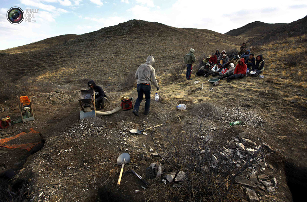 mongolia 022 Шахтеры ниндзя: Добыча золота в Монголии
