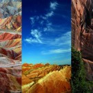 Ландшафт Дэнксия - цветные горы Китая