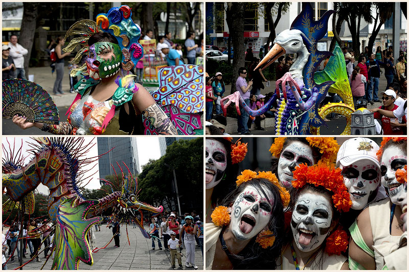 TEMP23 Парад фантастических существ Алебрихе в Мексике