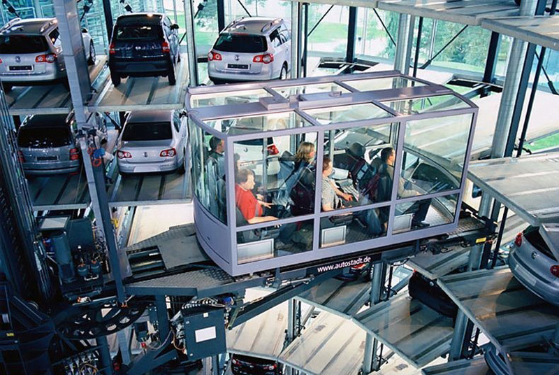 Volkswagen’s Car Towers 2 Автомобильные башни в Германии