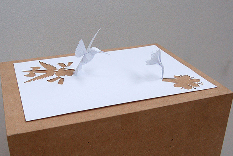 Singură bucată de hârtie 2 Sculpture de la o foaie de hârtie