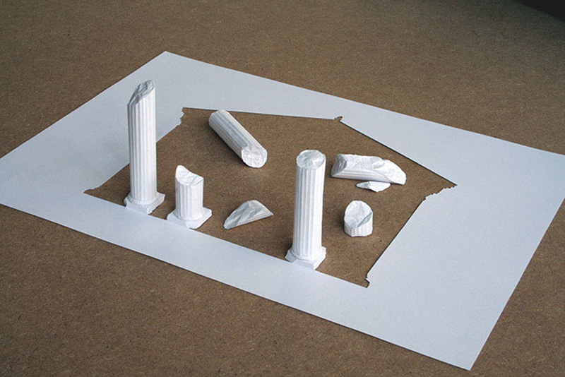 Singură bucată de hârtie 9 Sculpture de la o foaie de hârtie