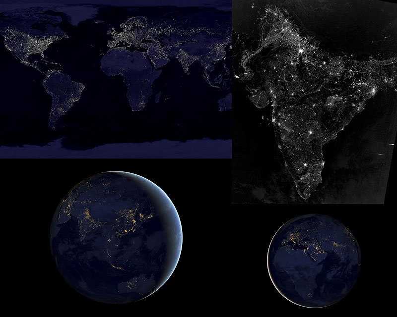 TEMP13 Night Earth from Space