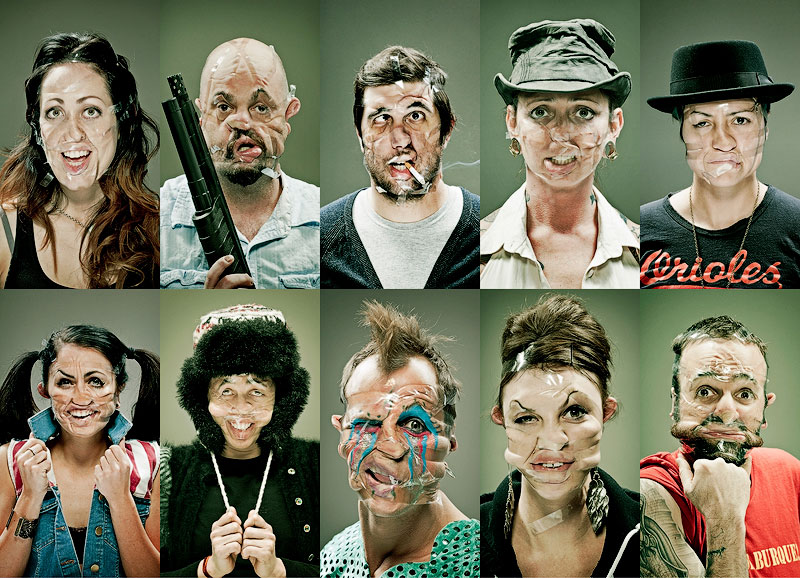 TEMP52 Смешные лица в фотопроекте Скотч