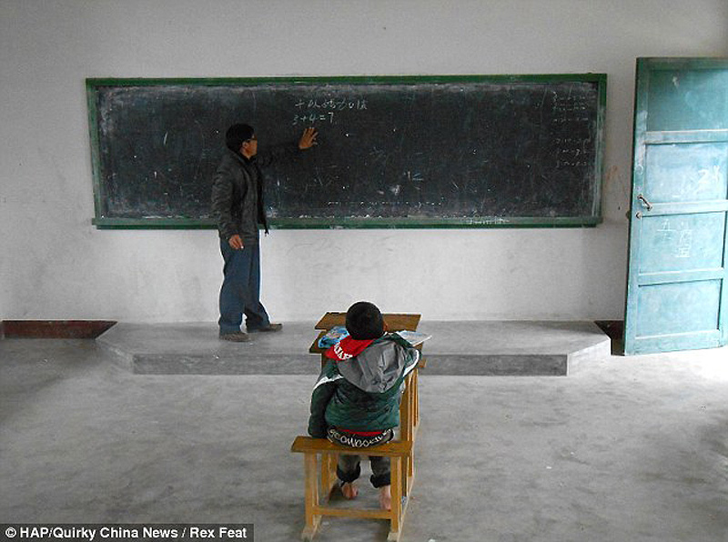 The school with just one pupil 1 Нонсенс для Китая   в школе учится всего один ребенок