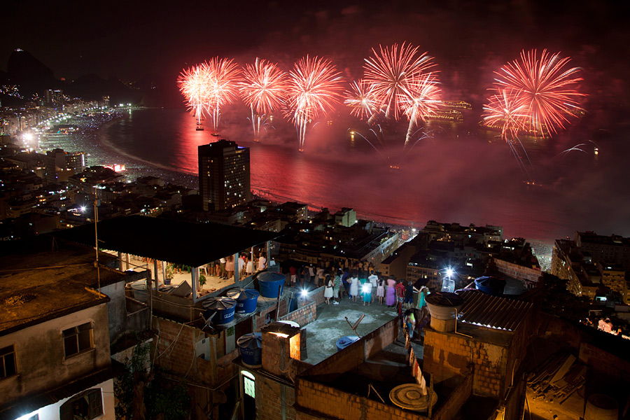 다른 나라에서 fireworks091 신년 불꽃 놀이