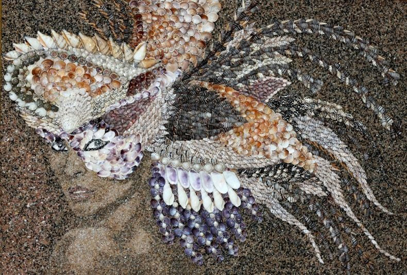 mozaikaizpeska 3 Мозаика из песка и ракушек от Светланы Иванченко
