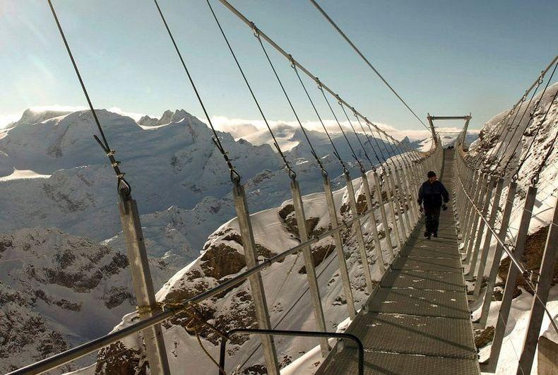 CliffWalk04 Самый высокий подвесной мост в Европе
