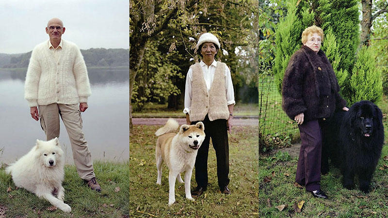 TEMP50 Владельцы собак носят одежду из шерсти своих питомцев