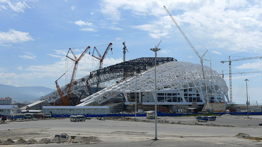 Sochi281 50 самых актуальных фотографий большой Олимпийской стройки в Сочи