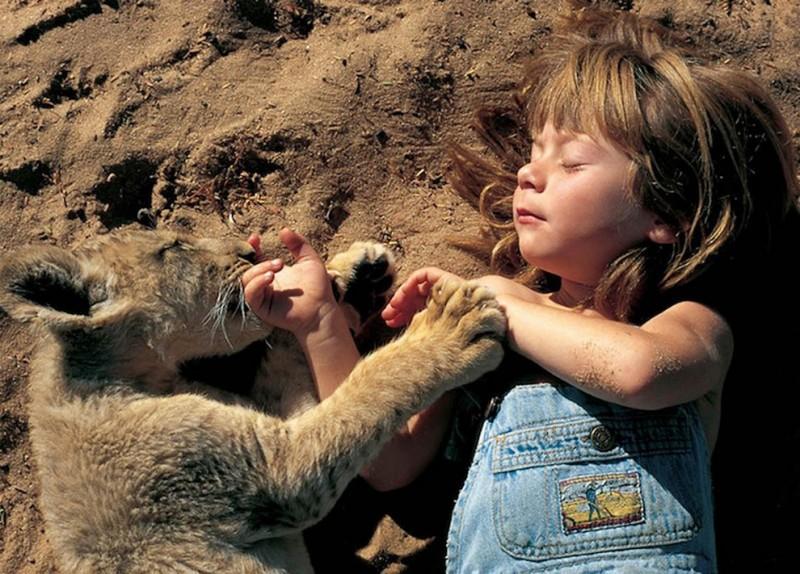 kidsanimals07 800x574 10 самых трогательных историй общения детей и животных