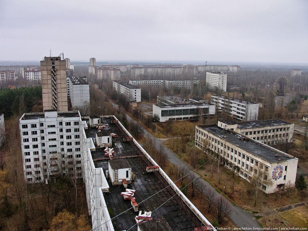chernobyl24 Призрак Чернобыля августовским утром: взгляд сверху