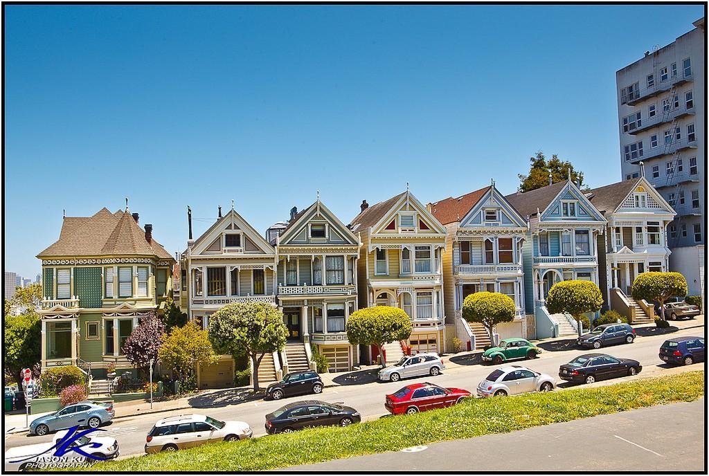 Steiner03 Яркая достопримечательность Сан Франциско: викторианские дома Painted Ladies