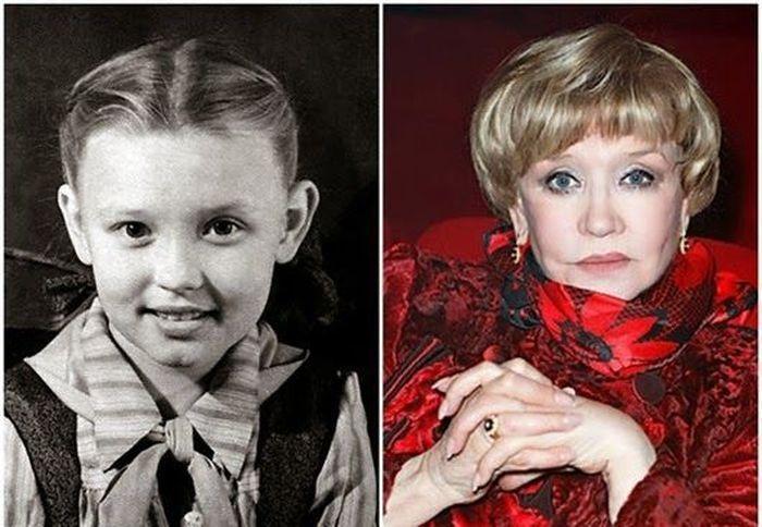sovietactresses01 Легендарные советские актрисы в детстве и в возрасте