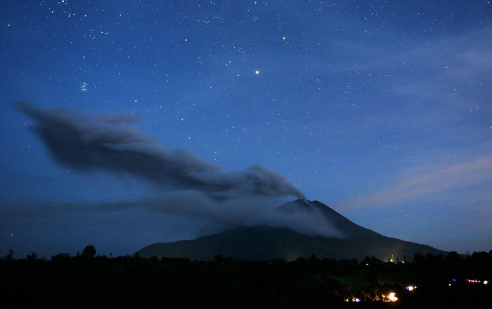 Sinabung04 Вулканическая зима на Суматре   последствие извержения вулкана Синабунг