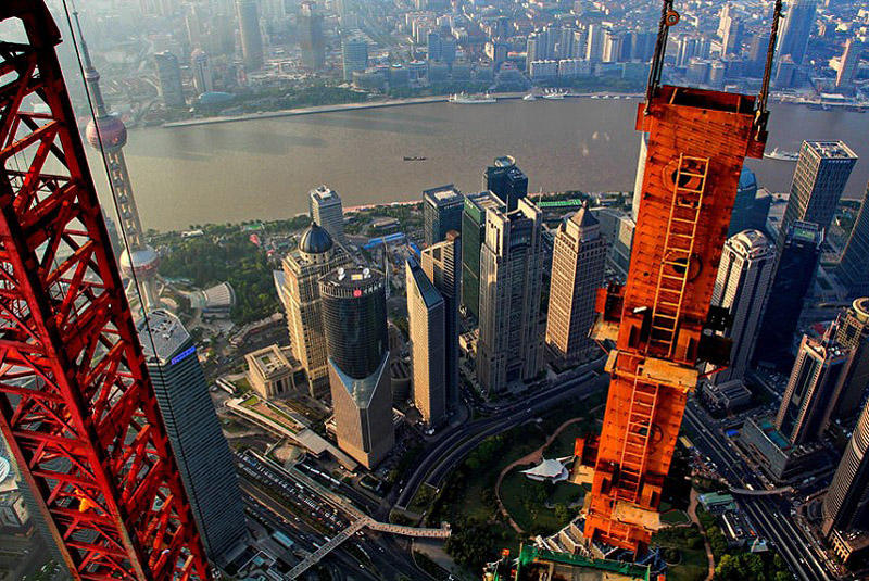 skyscrapers01 Шанхай глазами крановщика