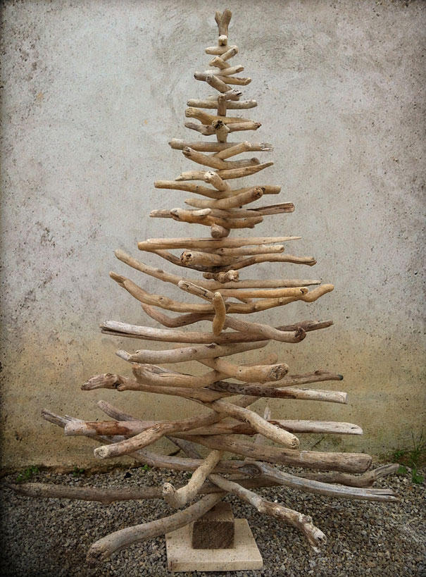 diyxmastrees14 Как сделать новогоднюю елку своими руками: несколько простых идей