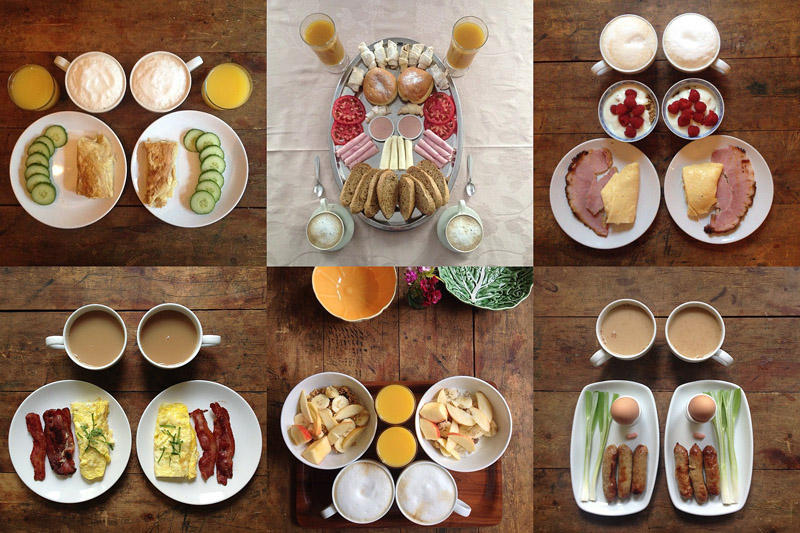 Symmetrical00 Симметричные завтраки в Instagram