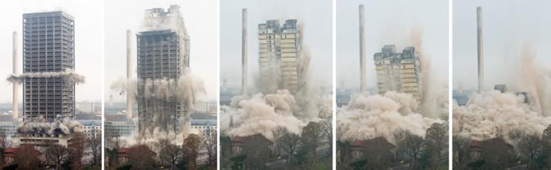 demolishion04 800x247 В Германии взорвали 116 метровый небоскреб