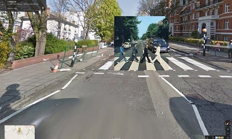 iconicalbums12 Обложки музыкальных альбомов на Google Street View