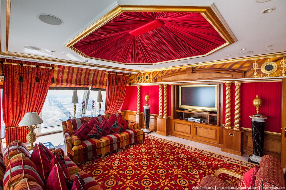 BurjAlArab08 ouro para xeques e oligarcas: o quarto mais caro no hotel Burj Al Arab sete estrelas