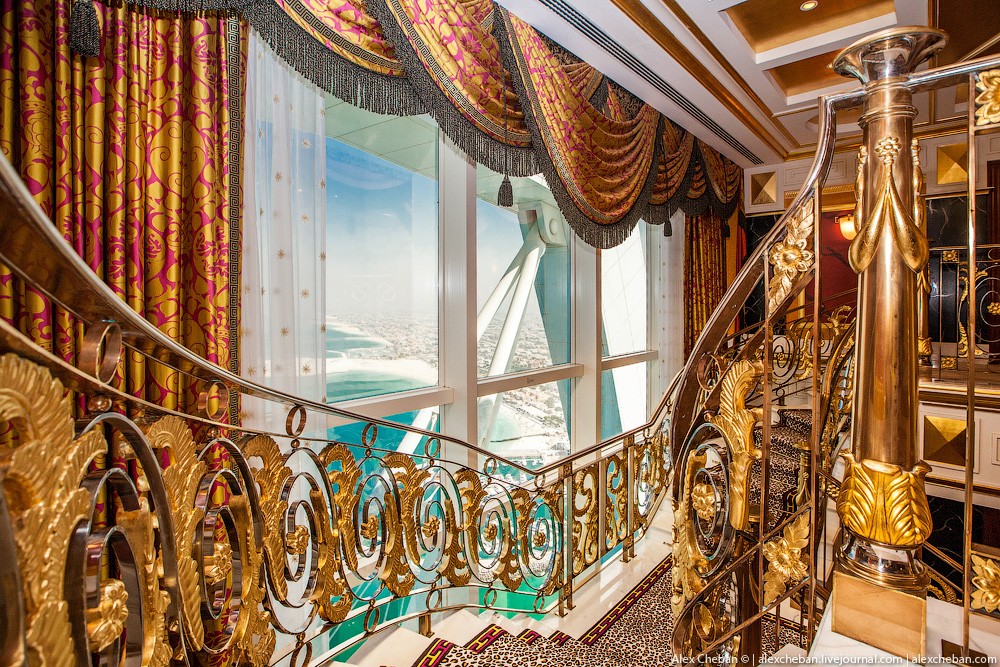 BurjAlArab18 ouro para xeques e oligarcas: o quarto mais caro no hotel Burj Al Arab sete estrelas