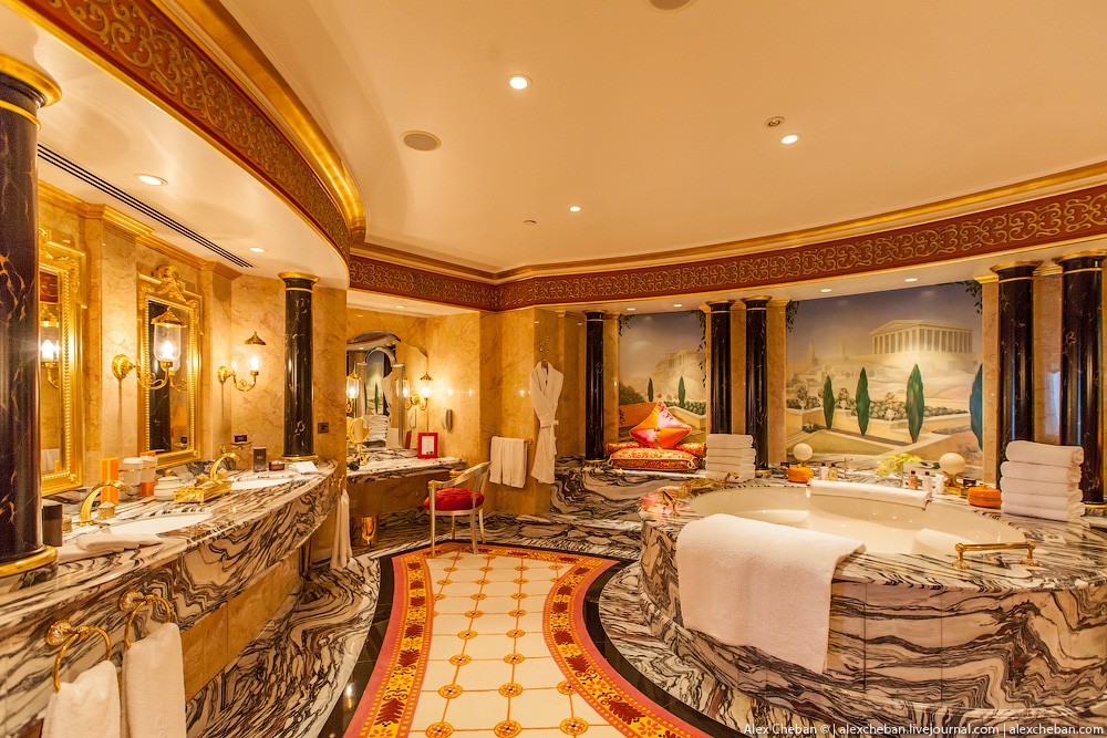 BurjAlArab26 ouro para xeques e oligarcas: o quarto mais caro no hotel Burj Al Arab sete estrelas