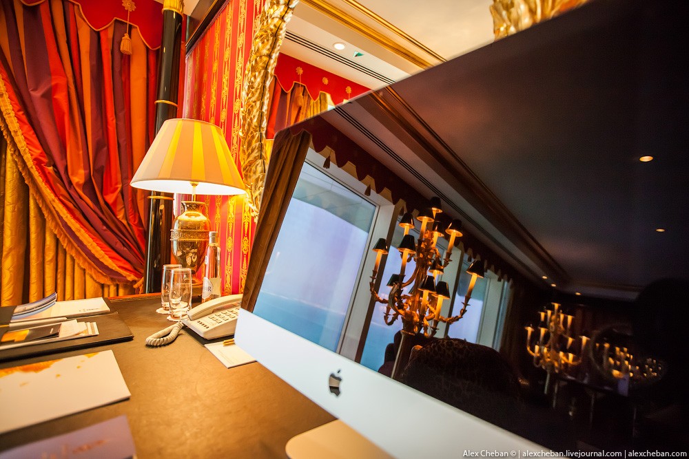 BurjAlArab39 ouro para xeques e oligarcas: o quarto mais caro no hotel Burj Al Arab sete estrelas