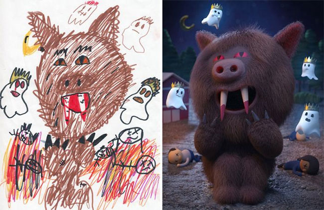 Проект «Монстры»: художники создают фантастические миры по мотивам детских MINI