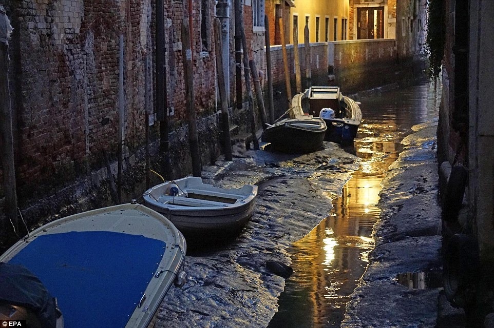Куда делась вода из каналов в Венеции