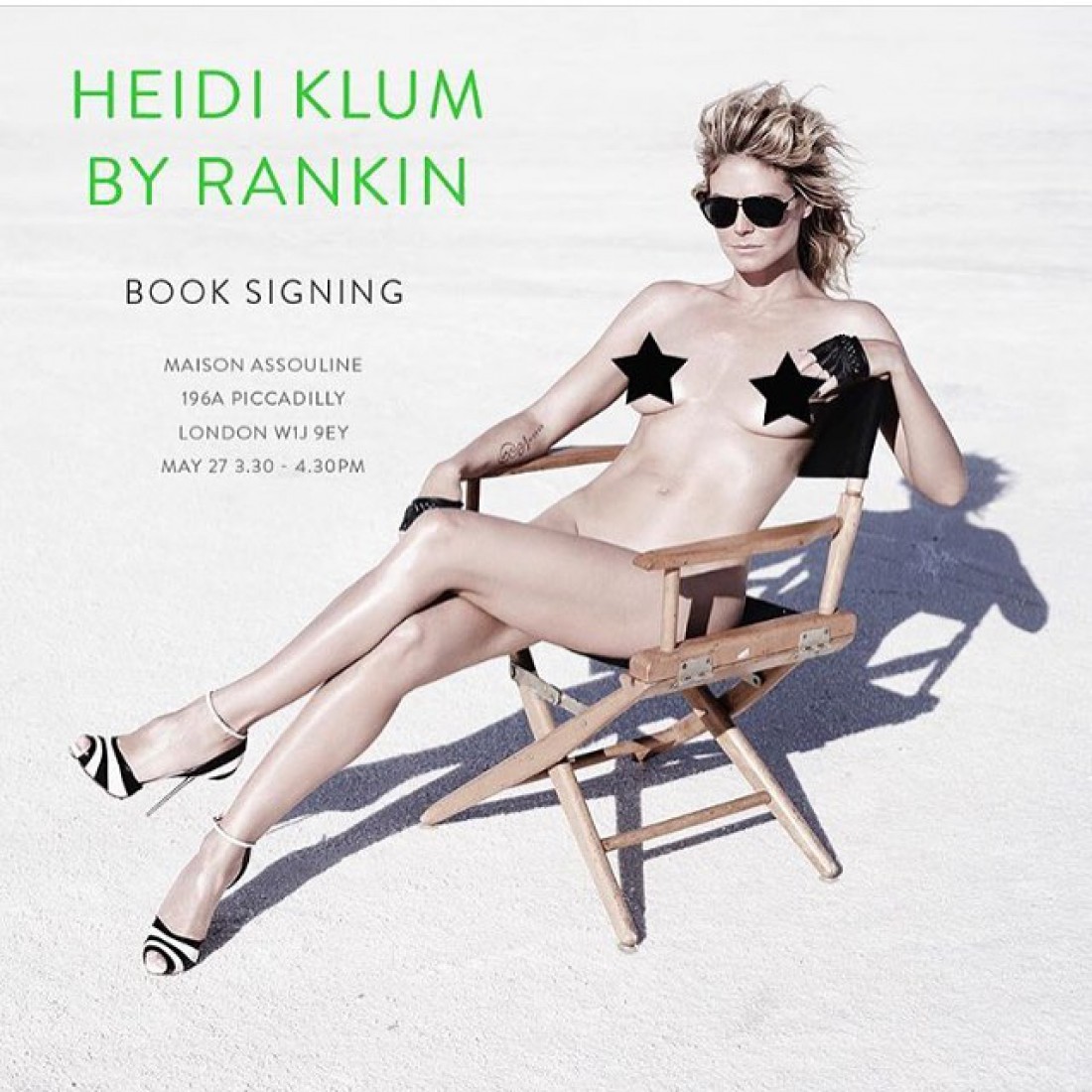 44-летняя модель Хайди Клум полностью обнажилась для откровенной фотосессии 