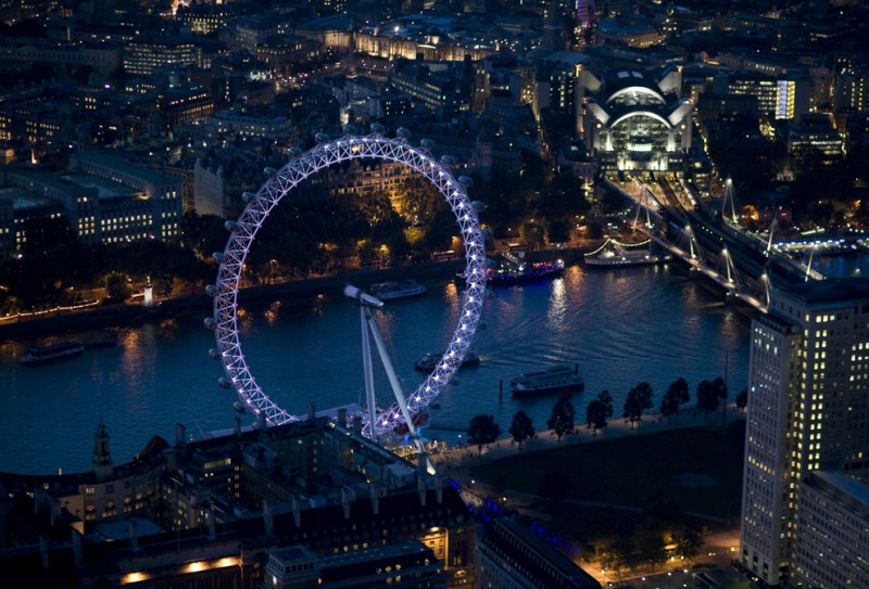 Фотография: Ночной Лондон - вид сверху (Часть 1) №1 - BigPicture.ru