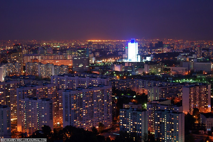 Фотография: Вечерняя Москва с 50-го этажа №7 - BigPicture.ru