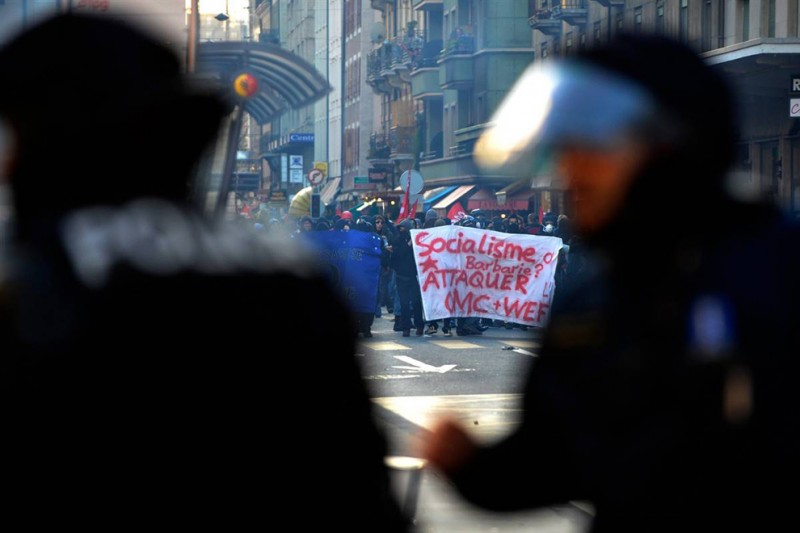 Протесты против ВТО в Женеве