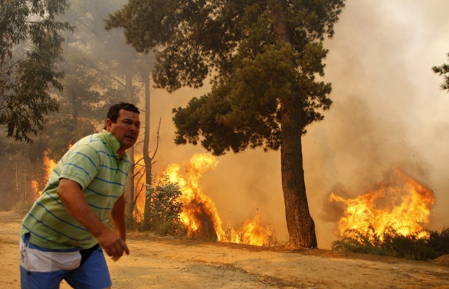 Фотография: Лесные пожары в Чили №6 - BigPicture.ru
