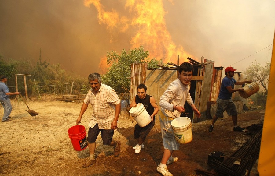 Фотография: Лесные пожары в Чили №3 - BigPicture.ru