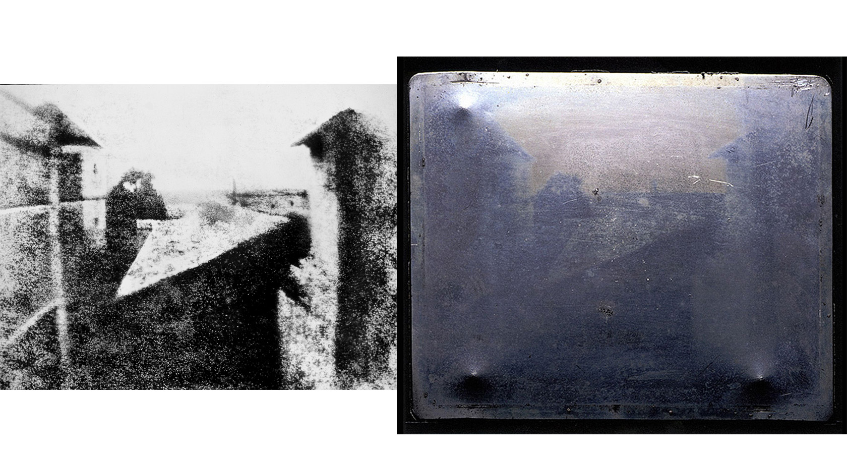 Старейшая сохранившаяся фотография вид из окна в ле гра 1826 год