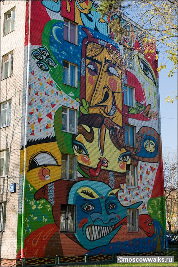 Фотография: Район граффити на Бабушкинской №25 - BigPicture.ru