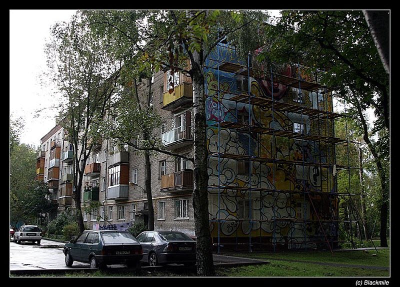 Фотография: Район граффити на Бабушкинской №35 - BigPicture.ru