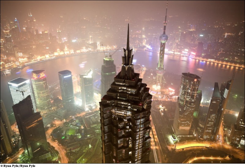Фотография: Строительство Шанхайского всемирного финансового центра №1 - BigPicture.ru