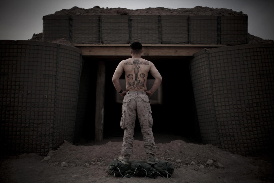 Фотография: Татуировки американских морпехов в Афганистане №4 - BigPicture.ru